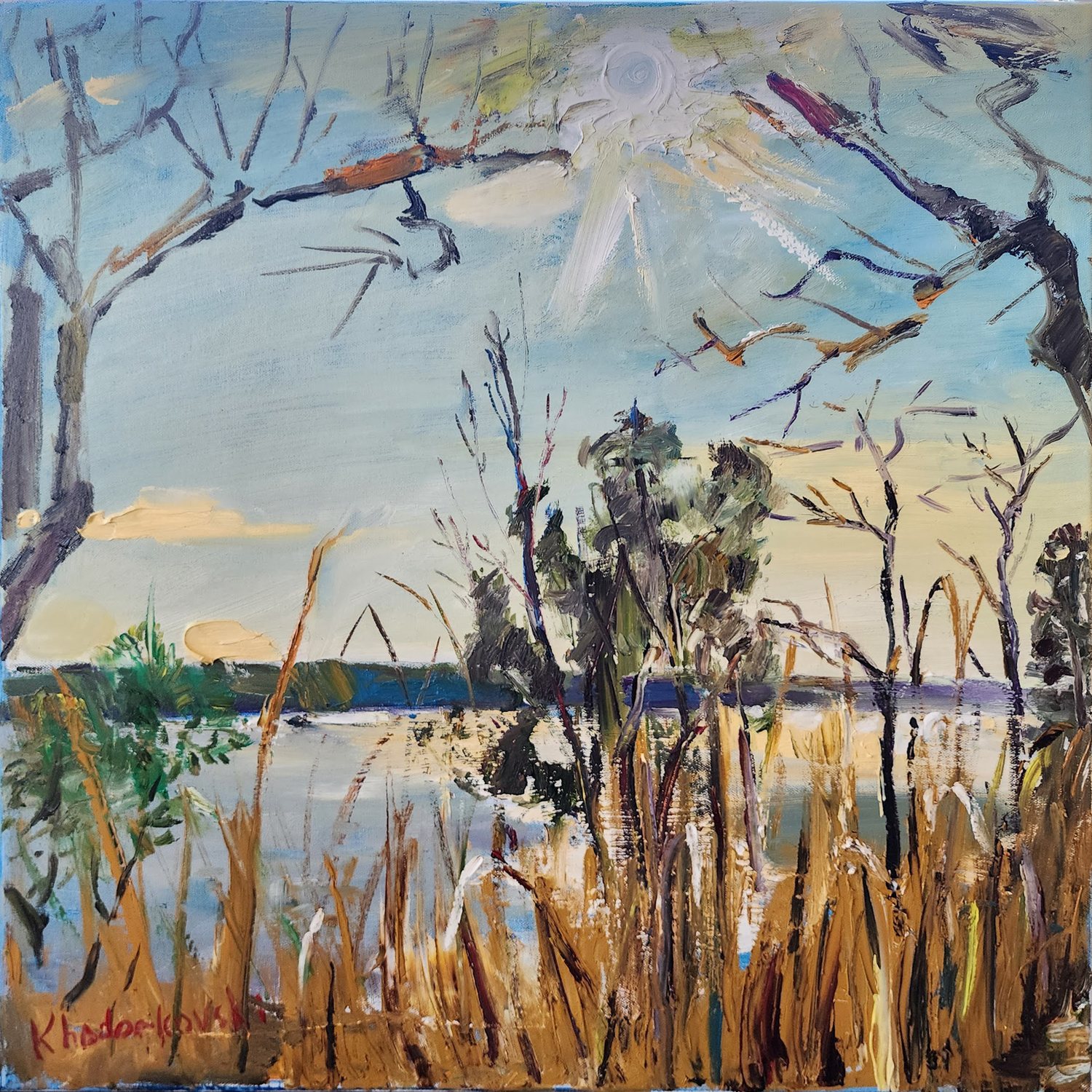 Sunny Harris Lake by Anna Khodorkovski, United States, North Carolina landscape